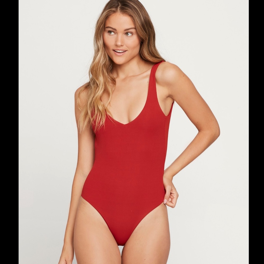 L*SPACE Ribbed Arizona One Piece Bathing Suit